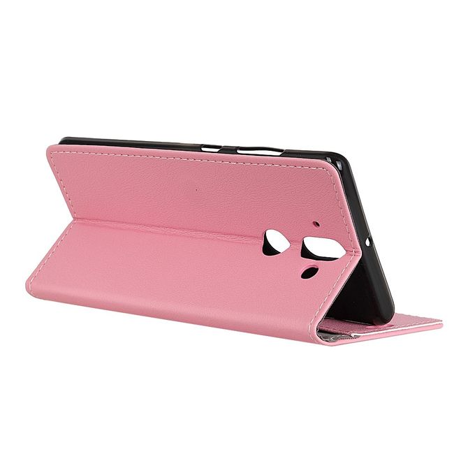 Nokia 8 Sirocco Handyhülle - Case aus Leder - mit Standfunktion - pink