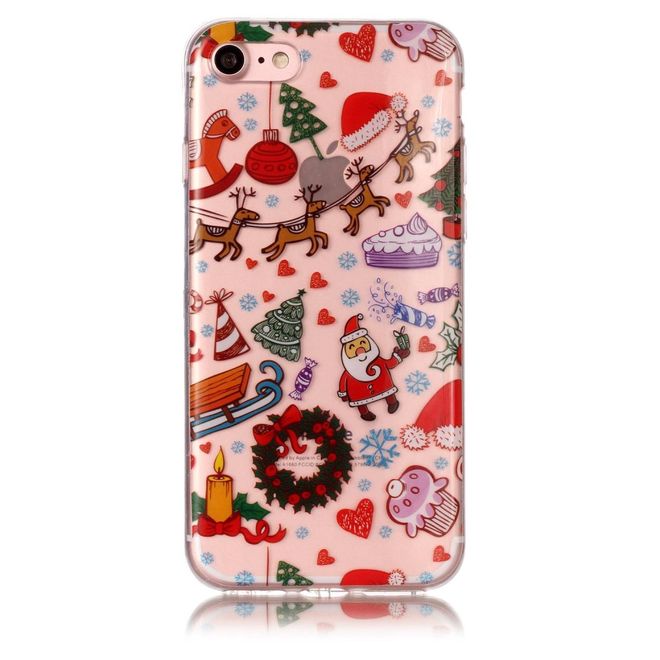 Coque pour iPhone SE / 8 / 7 - Coque en plastique - Motifs de Noël variés