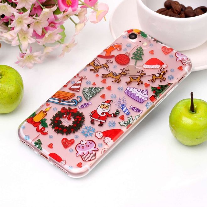 Coque pour iPhone SE / 8 / 7 - Coque en plastique - Motifs de Noël variés