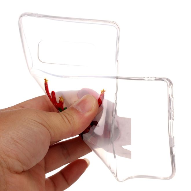 Samsung Galaxy Note 8 Handy Hülle - Case aus Plastik - Hund in Weihnachtskostüm