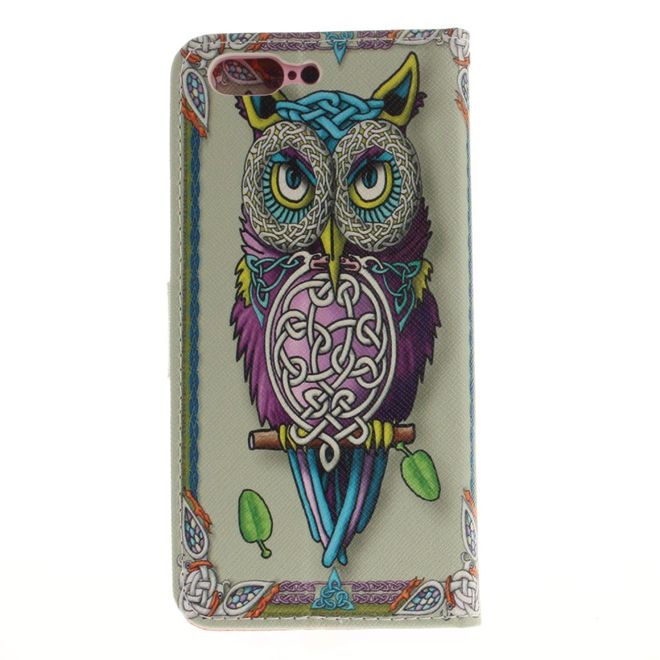 OnePlus 5 Handy Hülle - Leder Bookcase - mit Standfunktion - wunderschöne Eule