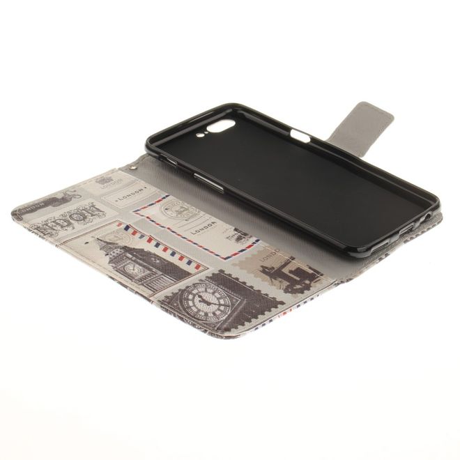 OnePlus 5 Handy Hülle - Leder Bookcase - mit Standfunktion - London Sujets