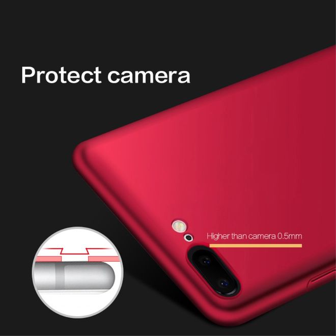 Mofi - OnePlus 5 Handyhülle - Case aus Hartplastik - Shield Series - rot