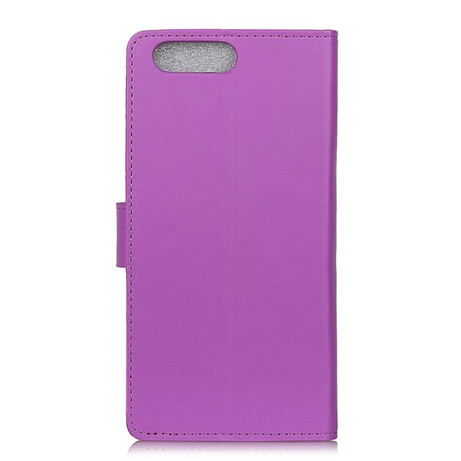 OnePlus 5 Handyhülle - Magnetisches Case aus Leder - mit Standfunktion - purpur