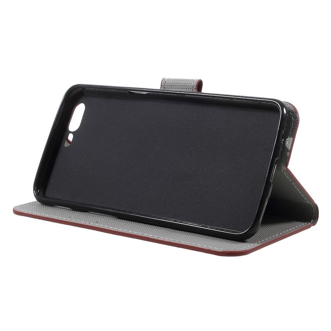 OnePlus 5 Handyhülle - Cover aus Leder - mit Standfunktion - UK Flagge im Retrolook