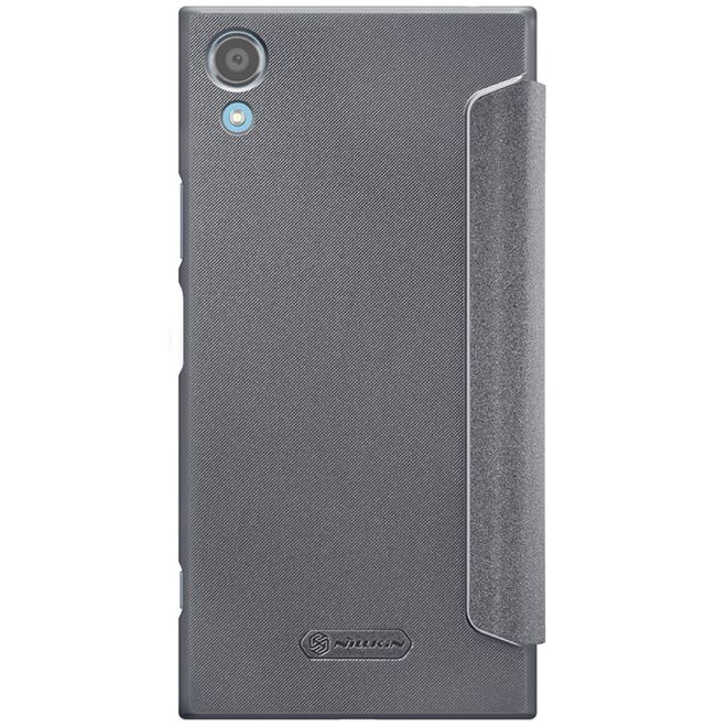 Nillkin - Sony Xperia XA1 Plus Hülle - Funkelndes Leder Case - Sparkle Series - grau