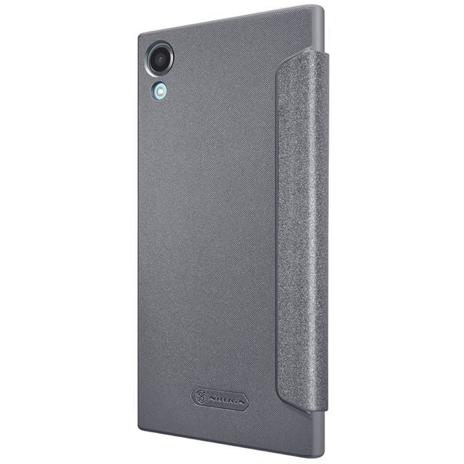 Nillkin - Sony Xperia XA1 Plus Hülle - Funkelndes Leder Case - Sparkle Series - grau
