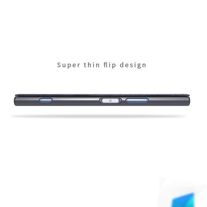 Nillkin - Sony Xperia XA1 Plus Hülle - Funkelndes Leder Case - Sparkle Series - grau