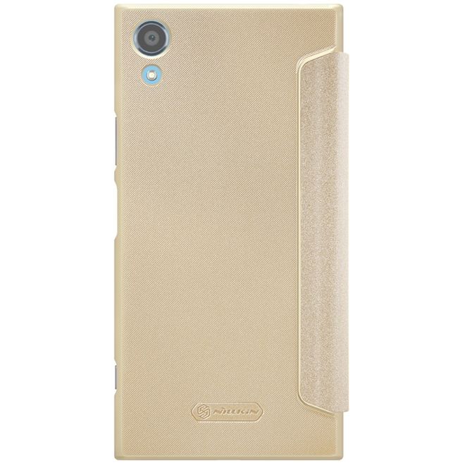 Nillkin - Sony Xperia XA1 Plus Hülle - Funkelndes Leder Case - Sparkle Series - gold