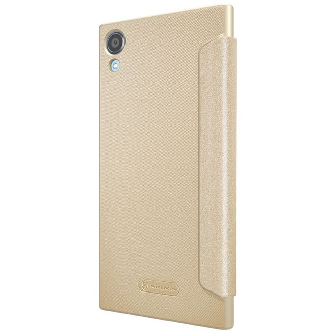Nillkin - Sony Xperia XA1 Plus Hülle - Funkelndes Leder Case - Sparkle Series - gold