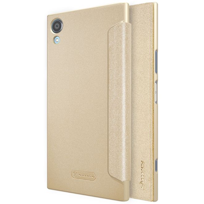 Nillkin - Sony Xperia XA1 Plus Hülle - Funkelndes Leder Case - Sparkle Series - gold
