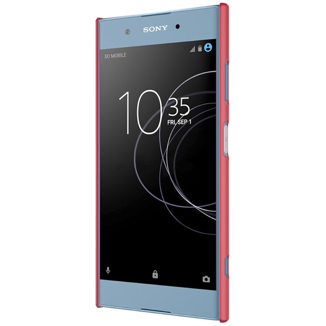 Nillkin - Sony Xperia XA1 Plus Hülle - Plastik Case - Super Frosted Shield Series - rot
