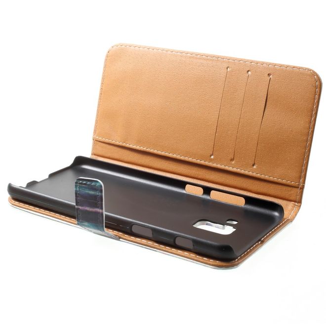 Samsung Galaxy A8+ (2018) Handy Hülle - Bookcover aus Leder - Traumfänger