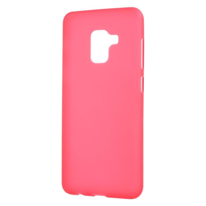 Samsung Galaxy A8+ (2018) Handyhülle - TPU Softcase - matt - rot