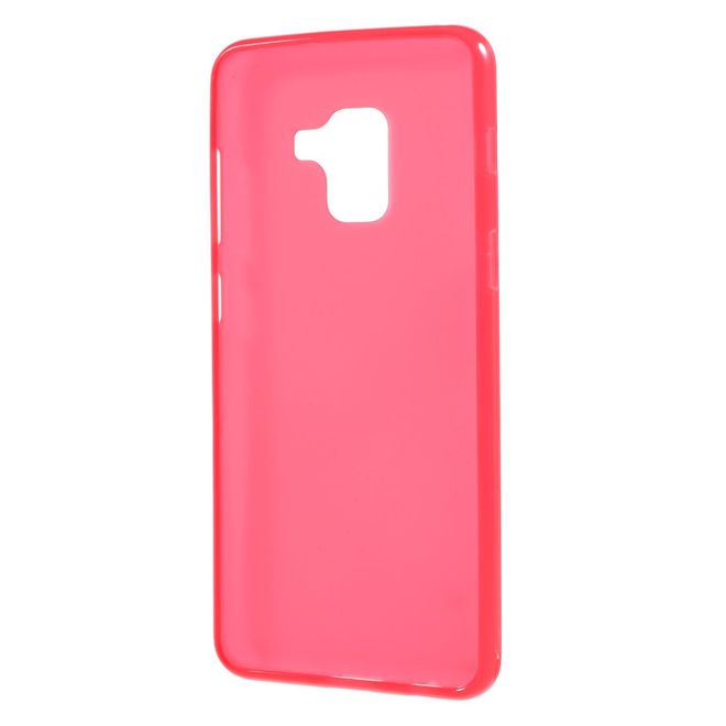 Samsung Galaxy A8+ (2018) Handyhülle - TPU Softcase - matt - rot