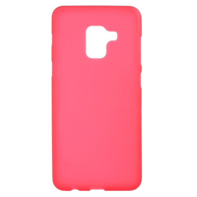 Samsung Galaxy A8+ (2018) Handyhülle - TPU Softcase - matt - rot