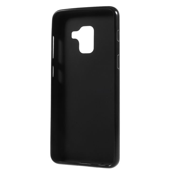Samsung Galaxy A8+ (2018) Handyhülle - TPU Softcase - matt - schwarz