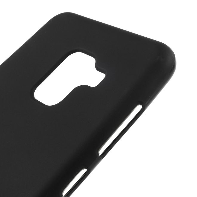 Samsung Galaxy A8+ (2018) Handyhülle - TPU Softcase - matt - schwarz