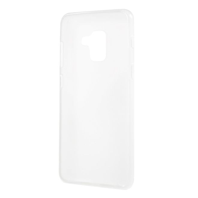 Samsung Galaxy A8+ (2018) Handyhülle - TPU Softcase - matt - weiss