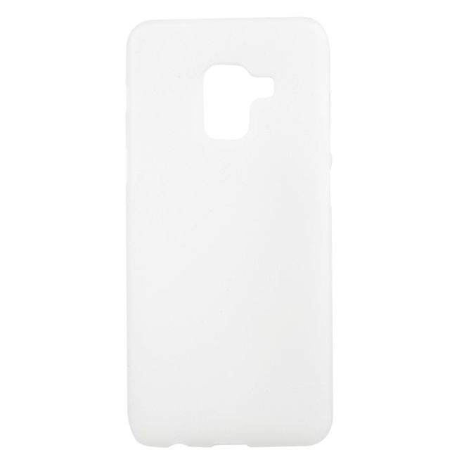 Samsung Galaxy A8+ (2018) Handyhülle - TPU Softcase - matt - weiss