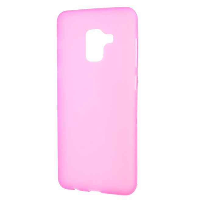 Samsung Galaxy A8+ (2018) Handyhülle - TPU Softcase - matt - rosa