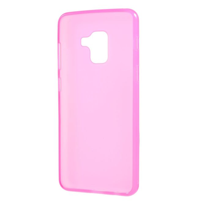 Samsung Galaxy A8+ (2018) Handyhülle - TPU Softcase - matt - rosa