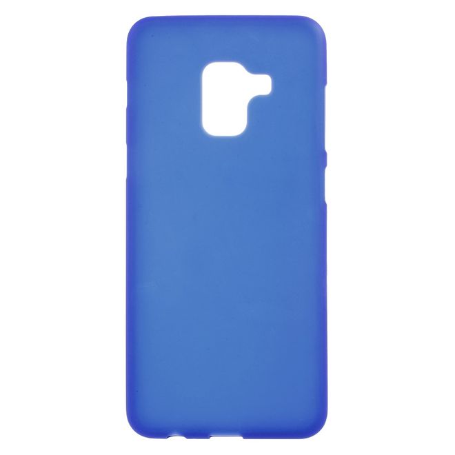 Samsung Galaxy A8+ (2018) Handyhülle - TPU Softcase - matt - blau