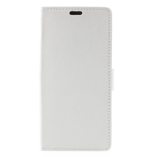 Huawei Honor 7X Handyhülle - Case aus Leder - mit Standfunktion - weiss
