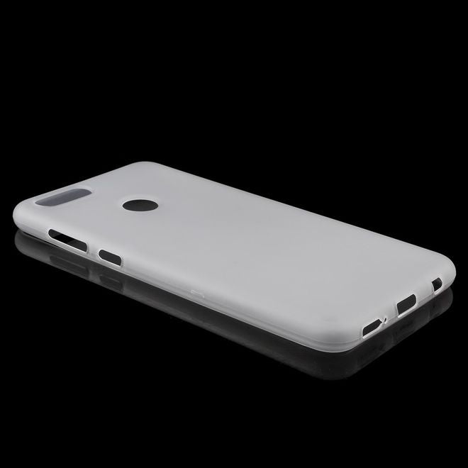 Huawei Honor 7X Handyhülle - SoftTPU Softcase - matt - weiss