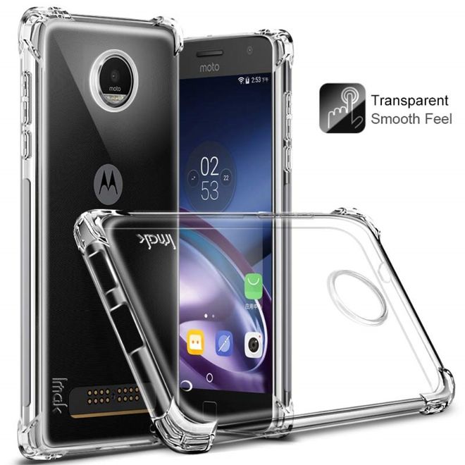 Imak - Motorola Moto Z2 Play Handyhülle - Case aus TPU Plastik - inklusive Schutzfolie - transparent