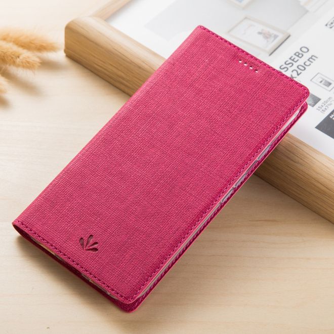 Vili Dmx - Motorola Moto E4 Plus Hülle - Case aus Leder - mit Standfunktion - rosa