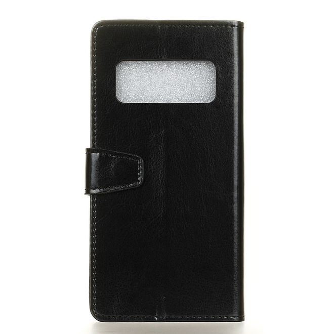 Asus Zenfone AR ZS571KL Handyhülle - Crazy Horse Leder Bookcover - mit Visitenkartenfach - schwarz