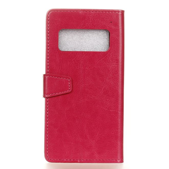 Asus Zenfone AR ZS571KL Handyhülle - Crazy Horse Leder Bookcover - mit Visitenkartenfach - rosa