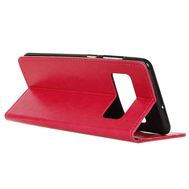 Asus Zenfone AR ZS571KL Handyhülle - Crazy Horse Leder Bookcover - mit Visitenkartenfach - rosa