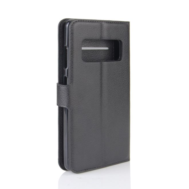 Asus Zenfone AR ZS571KL Hülle - Handy Case aus Leder - mit Standfunktion und Litchitextur - schwarz