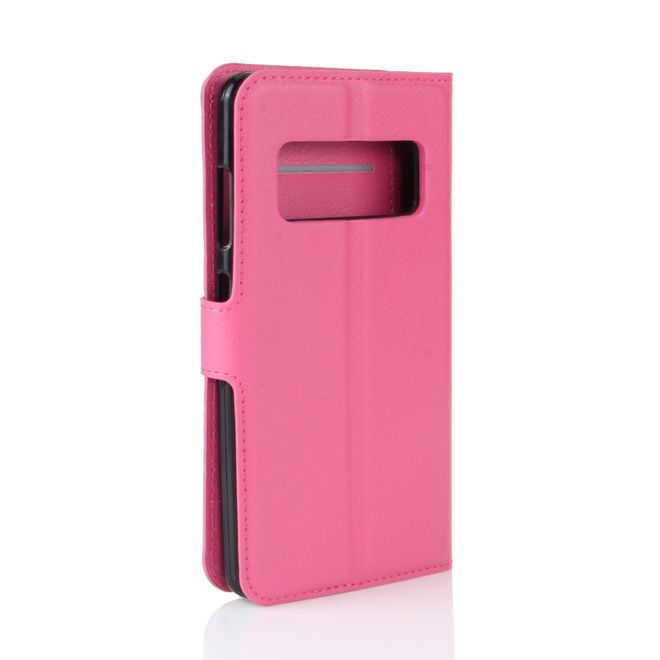 Asus Zenfone AR ZS571KL Hülle - Handy Case aus Leder - mit Standfunktion und Litchitextur - rosa