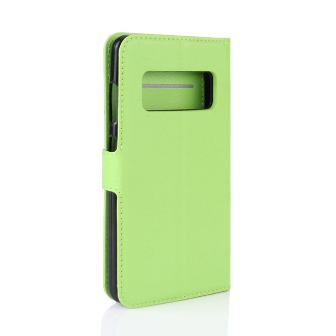 Asus Zenfone AR ZS571KL Hülle - Handy Case aus Leder - mit Standfunktion und Litchitextur - grün