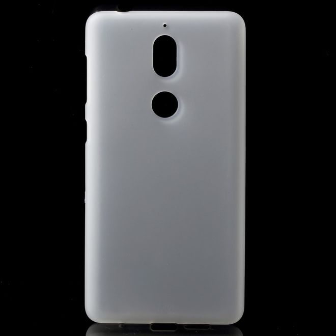 Nokia 7 Handyhülle - SoftTPU Softcase - matt - weiss