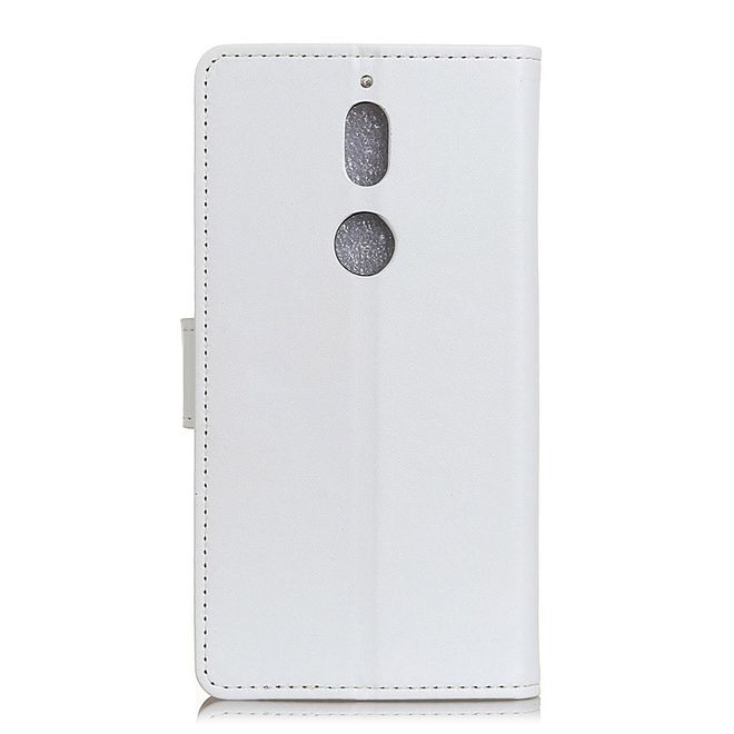 Nokia 7 Handy Cover - Hülle aus Leder - mit Standfunktion - weiss