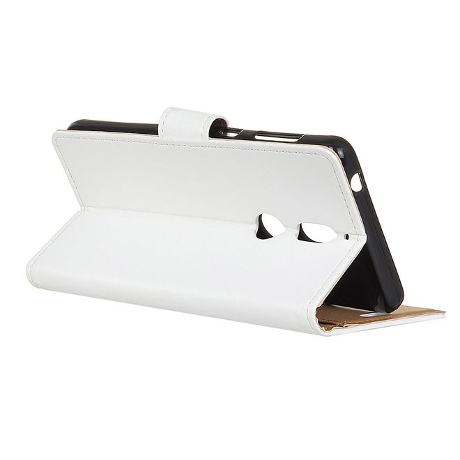 Nokia 7 Handy Cover - Hülle aus Leder - mit Standfunktion - weiss