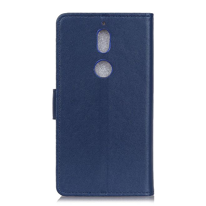 Nokia 7 Handy Cover - Hülle aus Leder - mit Standfunktion - blau