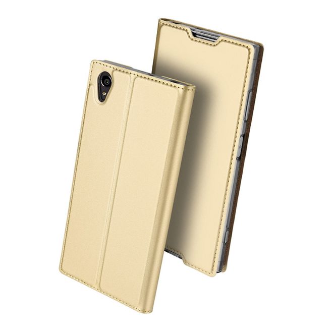 Dux Ducis - Sony Xperia XA1 Plus Hülle - Handy Bookcover - Skin Pro Series - gold