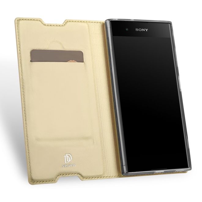 Dux Ducis - Sony Xperia XA1 Plus Hülle - Handy Bookcover - Skin Pro Series - gold