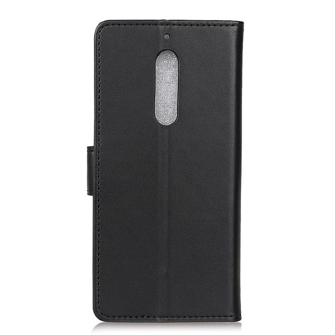 Wiko View XL Handyhülle - Magnetisches Case aus Leder - mit Standfunktion - schwarz