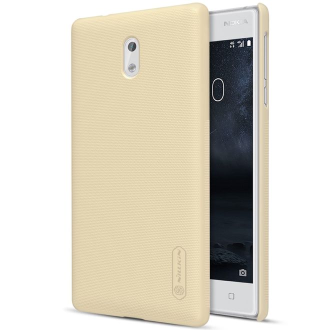 Nillkin - Nokia 3 Hülle - Plastik Case - Super Frosted Shield Series - gold