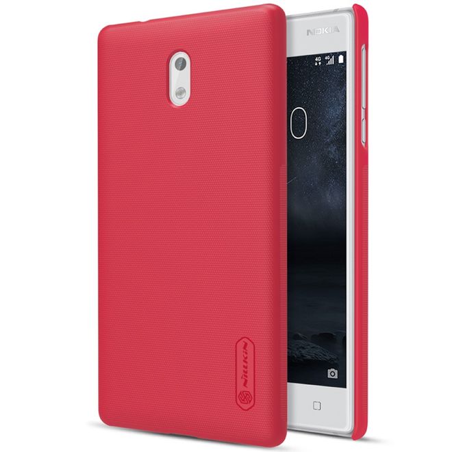 Nillkin - Nokia 3 Hülle - Plastik Case - Super Frosted Shield Series - rot