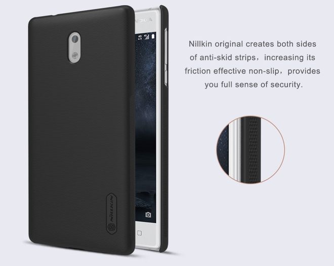 Nillkin - Nokia 3 Hülle - Plastik Case - Super Frosted Shield Series - rot