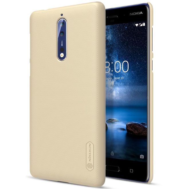 Nillkin - Nokia 8 Hülle - Plastik Case - Super Frosted Shield Series - gold