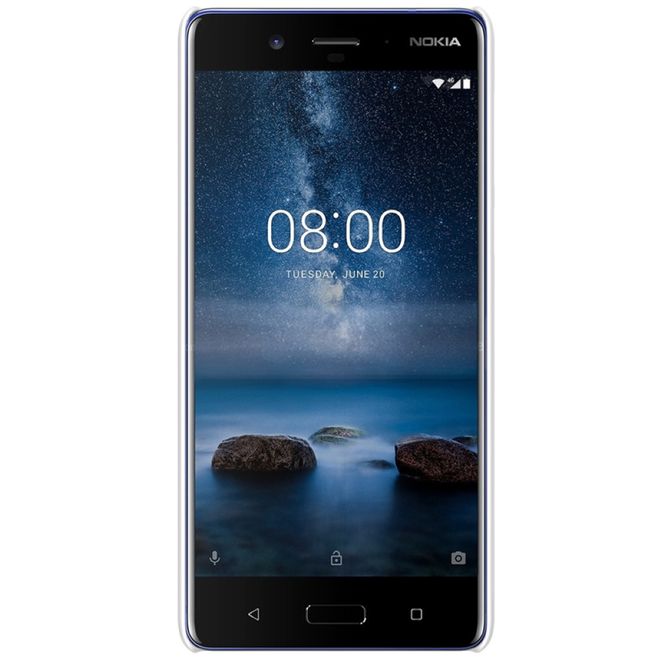 Nillkin - Nokia 8 Hülle - Plastik Case - Super Frosted Shield Series - weiss