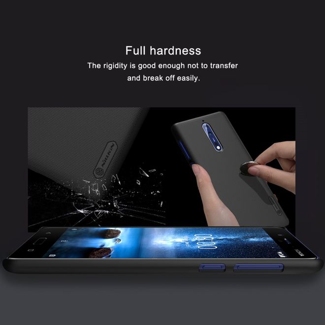 Nillkin - Nokia 8 Hülle - Plastik Case - Super Frosted Shield Series - weiss